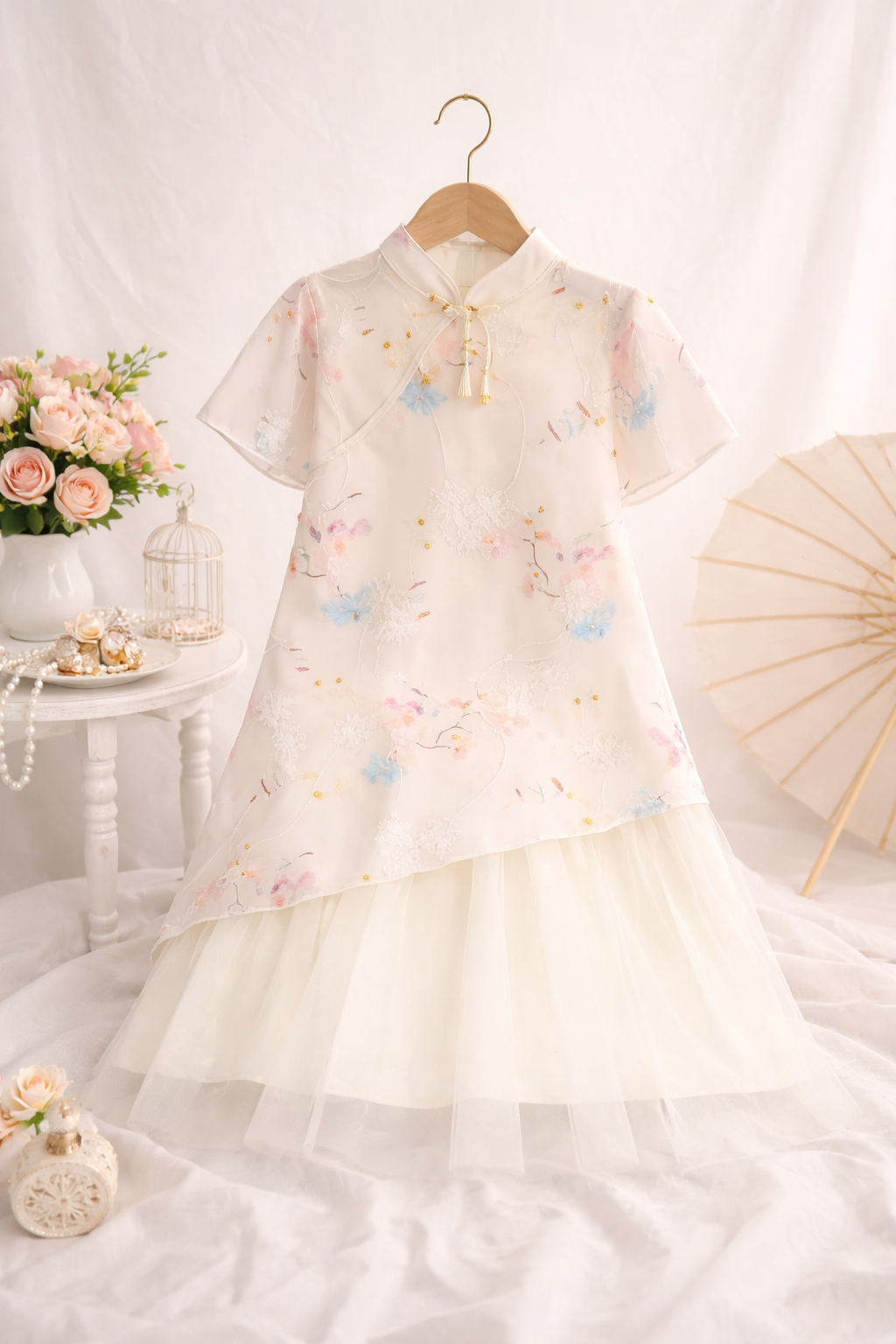 Floral Veil Dress
