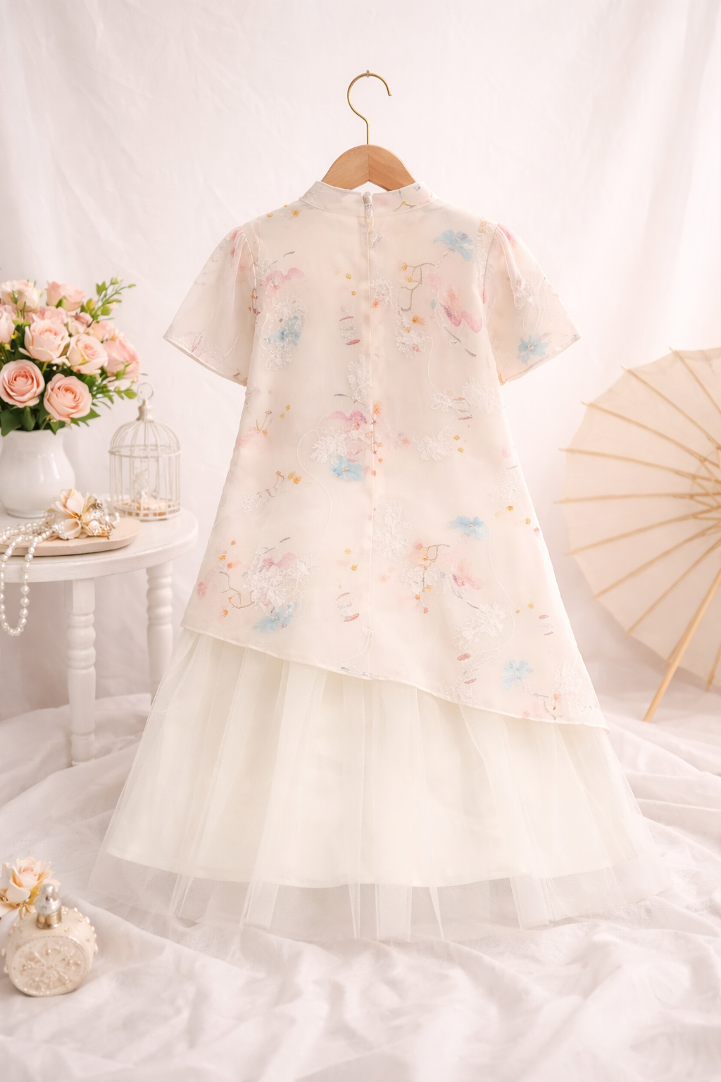 Floral Veil Dress