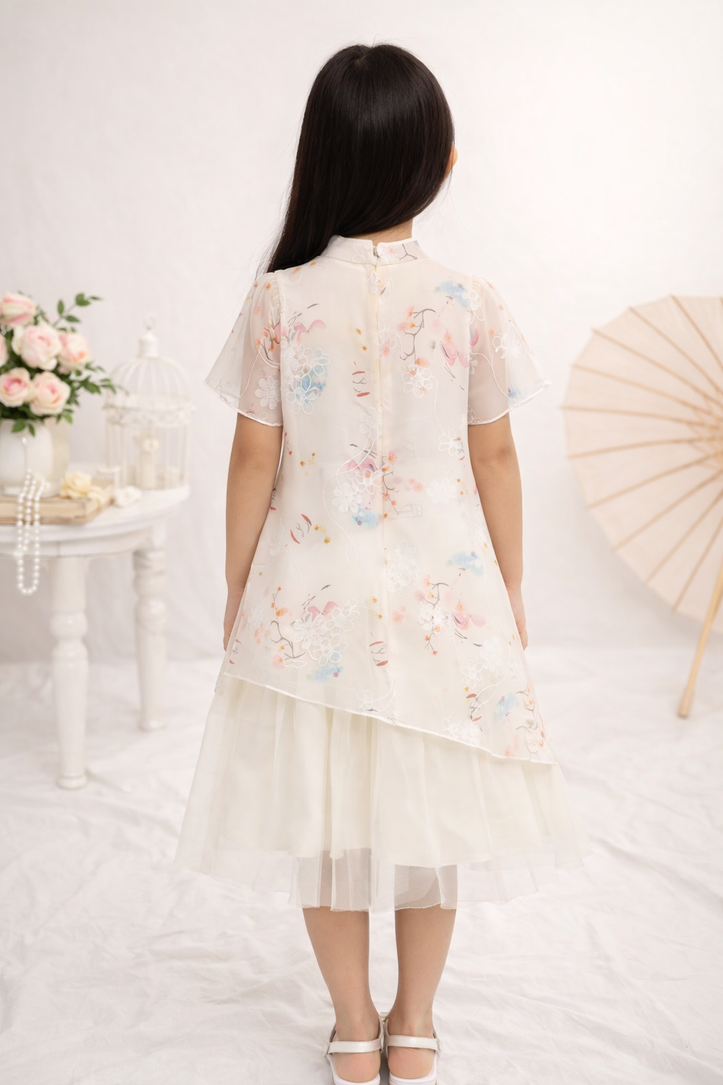 Floral Veil Dress