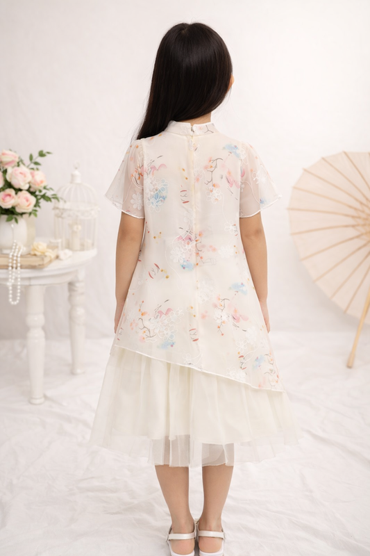 Floral Veil Dress