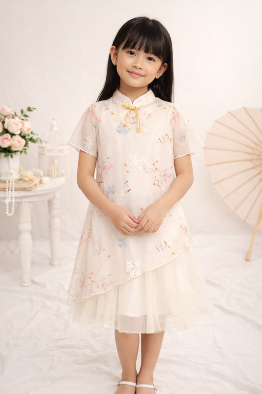 Floral Veil Dress