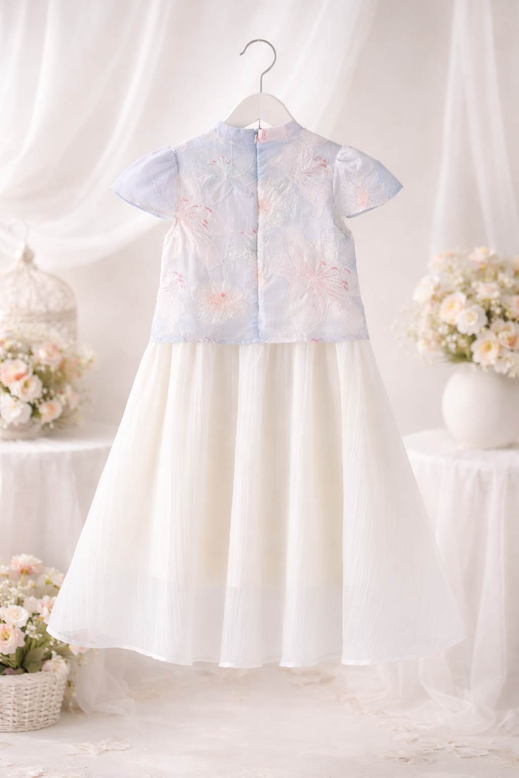 Soft Petals Tulle Dress