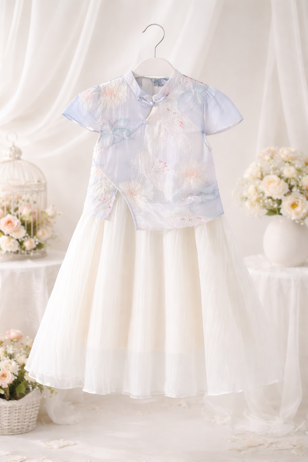 Soft Petals Tulle Dress